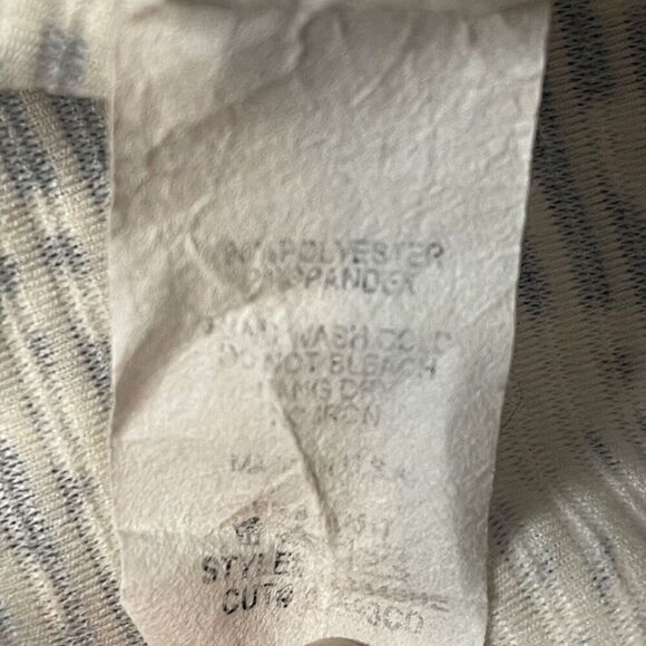 Soprano Grey Beige Embroidered Crop Sleeveless Tank Top Size Small - Picture 4 of 5